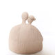 Couple rose , ceramiche chiminazzo, 1970