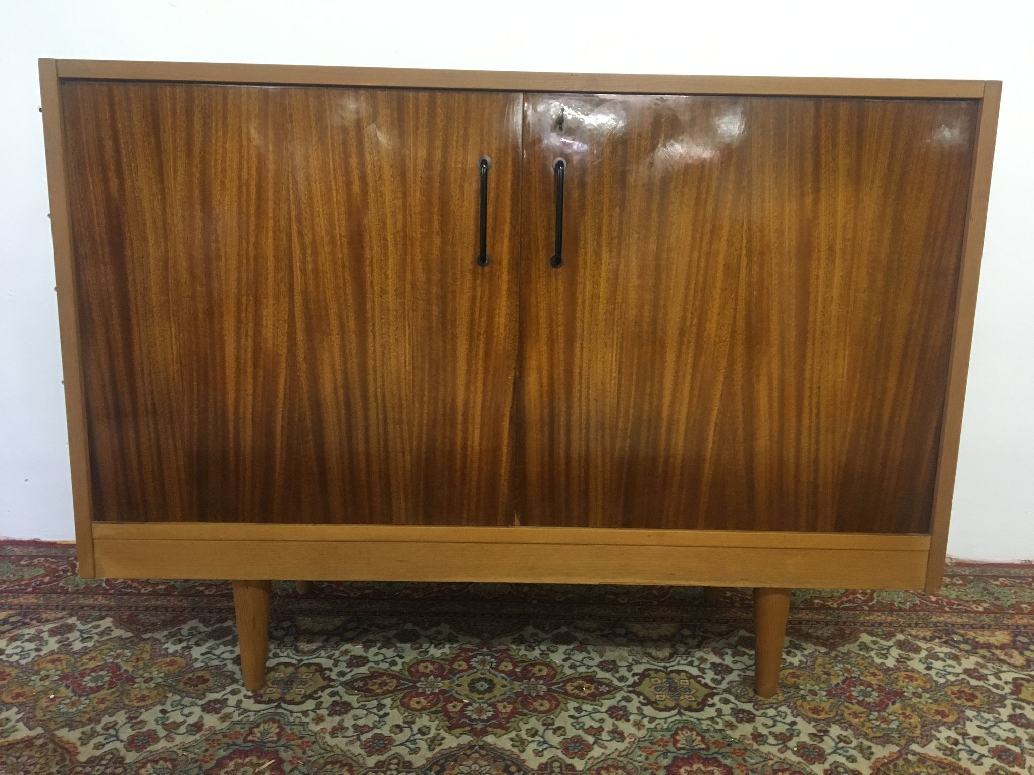 Light wood and rosewood buffet 60s