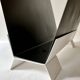 Black and cream metal magazine rack, 1950s.