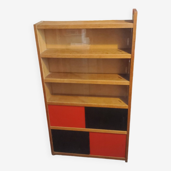 vintage bookcase shelf 1950 OSCAR style