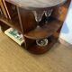 TV cabinet in a row with art deco wooden shelf