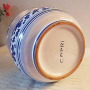 Cache-pot en ceramique, estampillé Capri