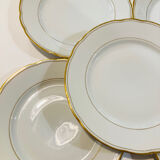 X6 small porcelain plates Czechoslovakia gilded-retro -vintage