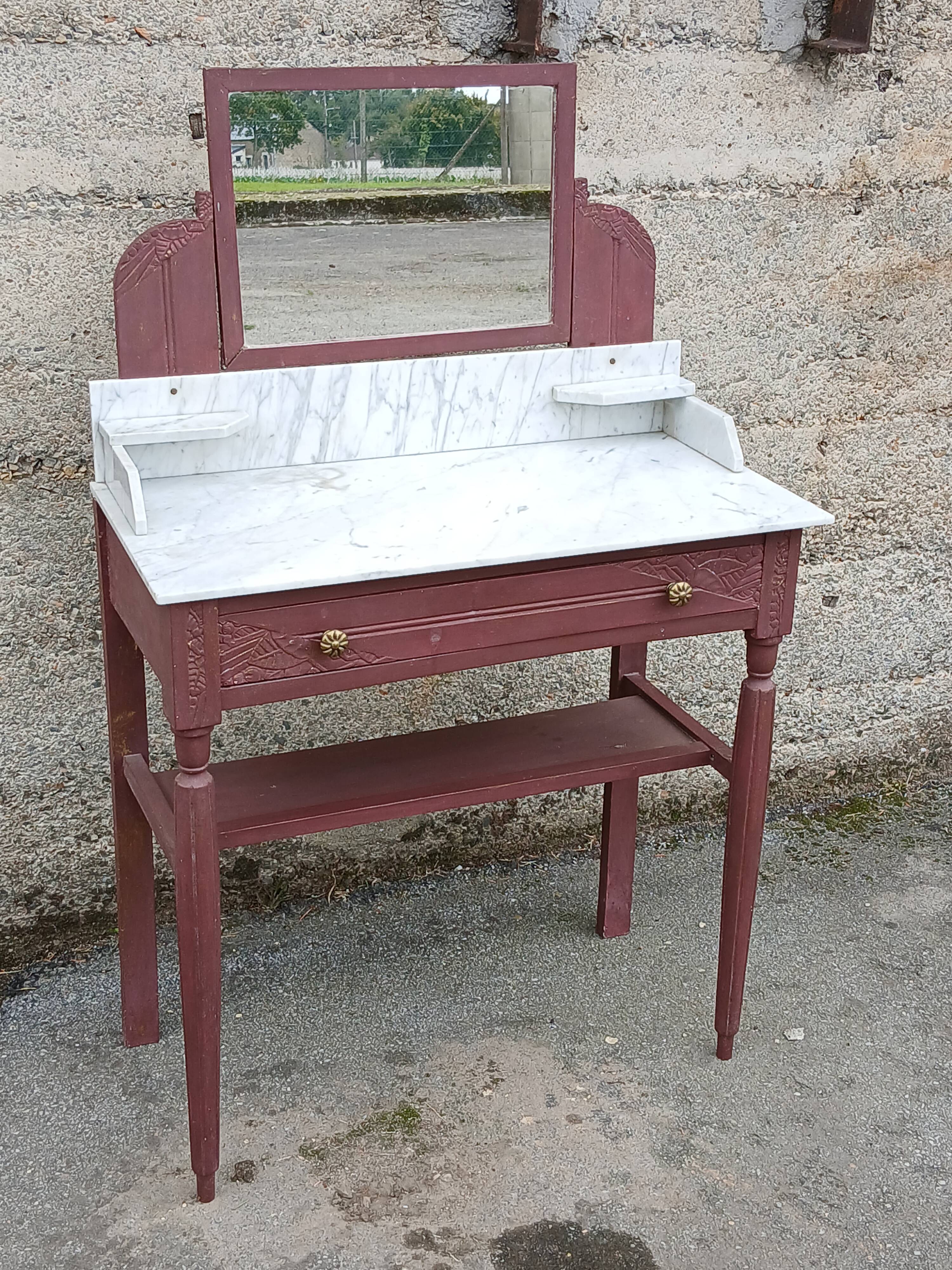 Art Deco marble dressing table