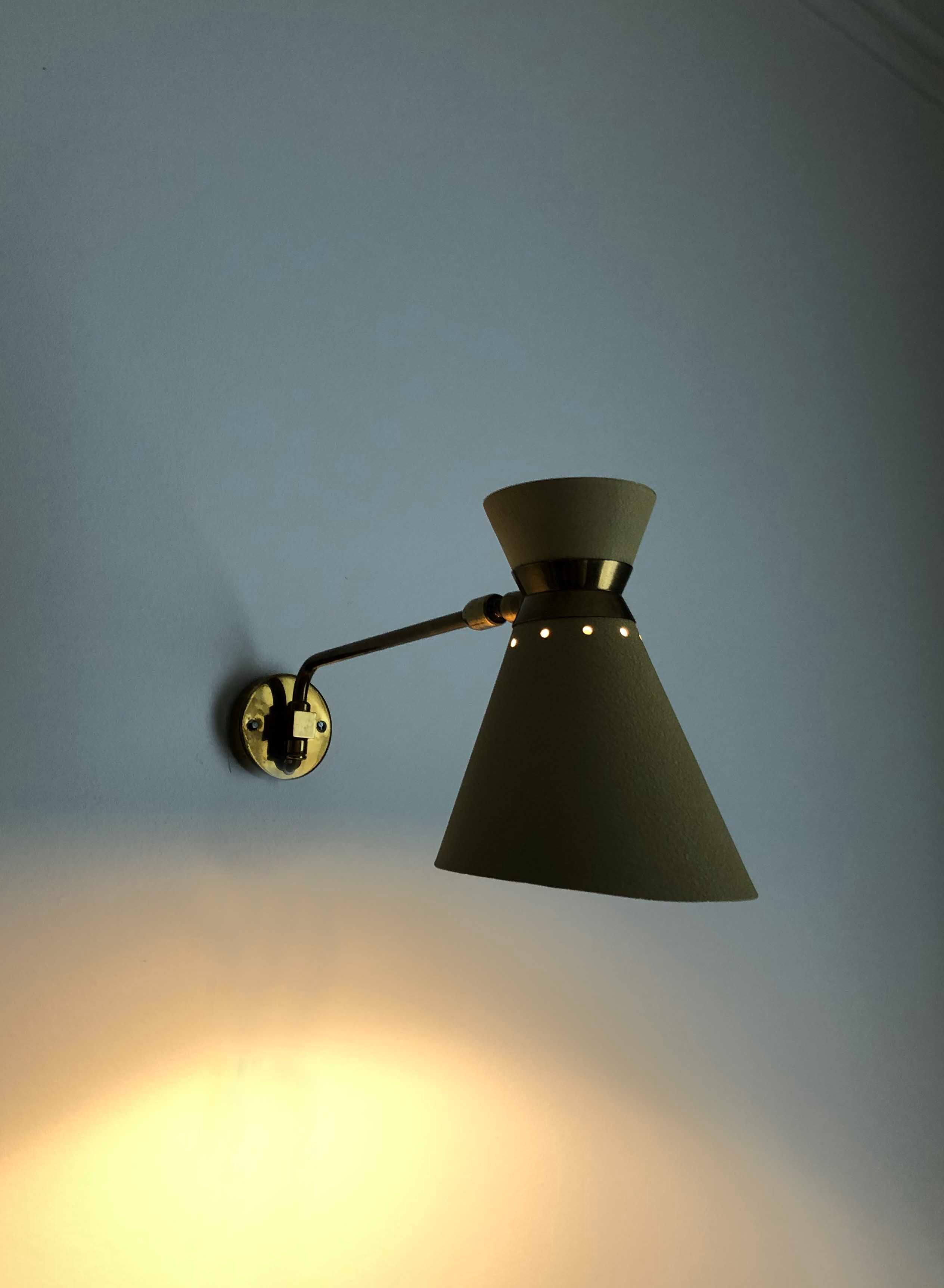 Ancient articulated diabolo wall sconce 1950s - 1960s
