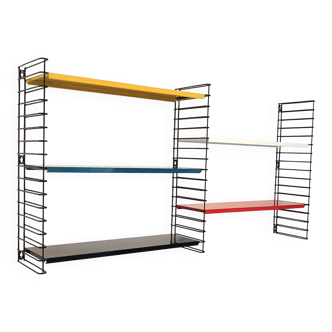 Tomado wall unit with metal shelves by Dekker – Tomado