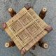 3 Indian wooden and rope stools