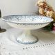 Vintage pedestal dish terre de fer hb&c balzac made in france