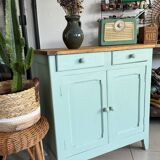 Ancien buffet parisien vert amande