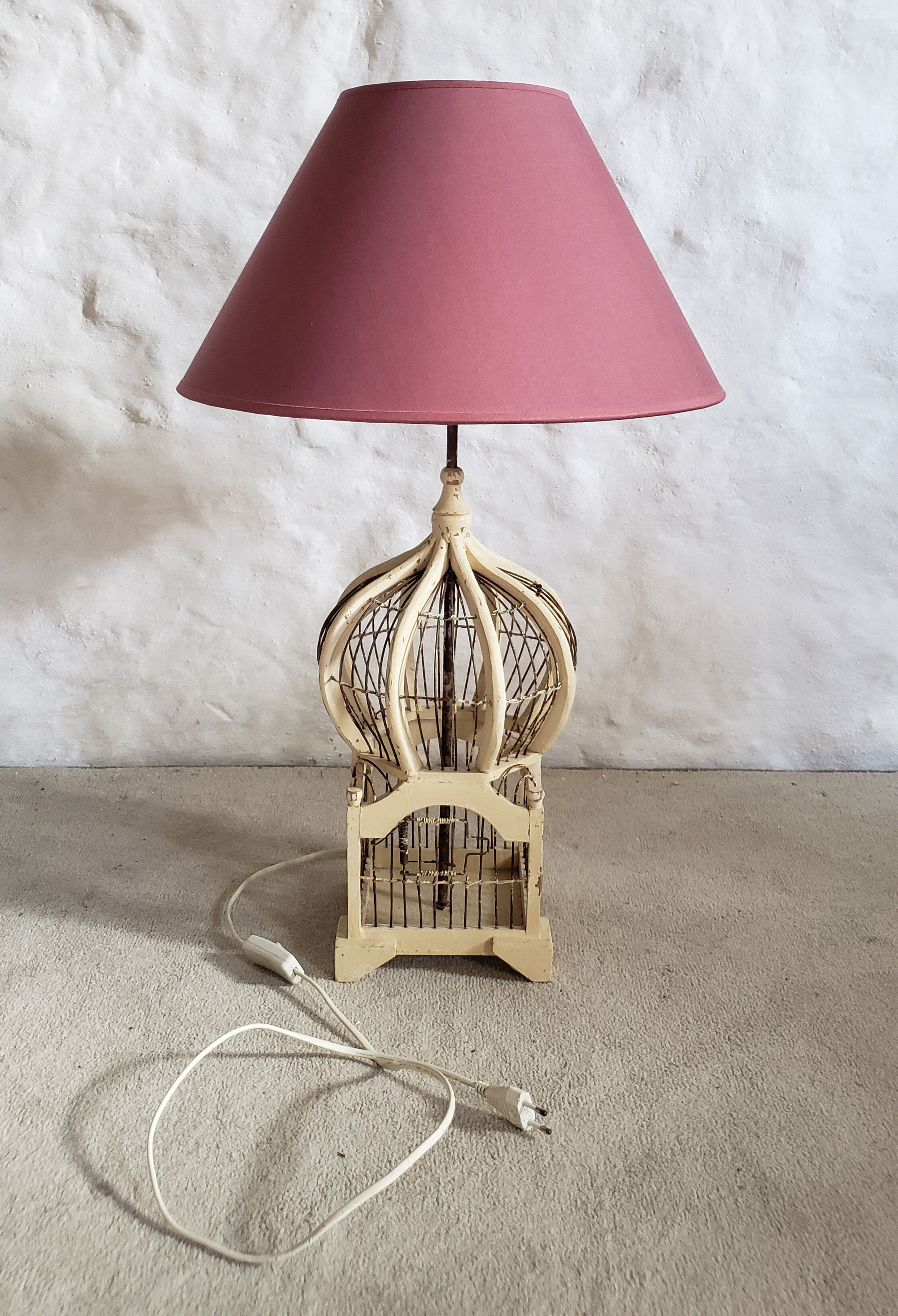 Vintage cage lamp
