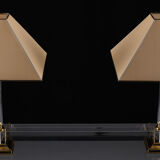 Paire de lampes Kullmann Hollywood Regency Allemagne 1970s