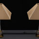 Kullmann table lamps hollywood regency Germany 1970s
