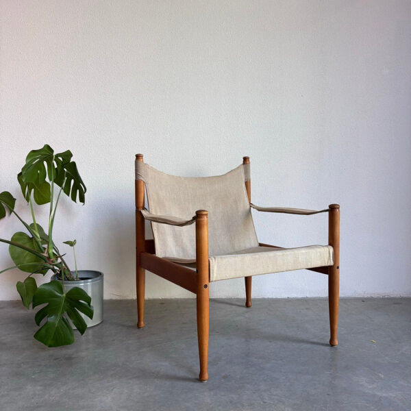 Chaise safari vintage Erik Worts