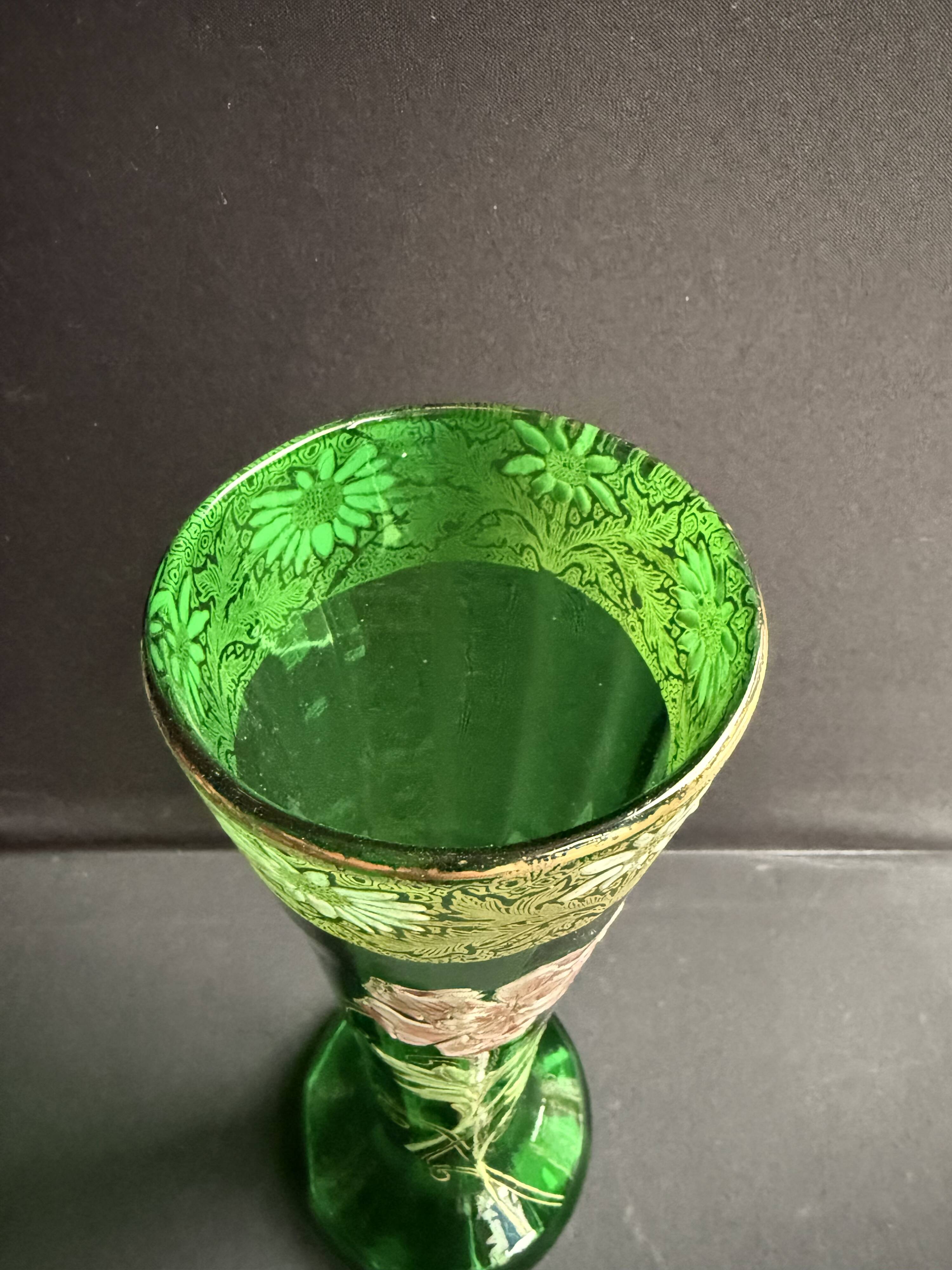 Vase émaillé – Cornet Printemps – F. T. Legras (1839-1916)