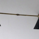 Murable applied Italian double  Lampshade black painted metal