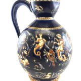 Grand pichet en faïence bleue de Gien – Modèle Renaissance