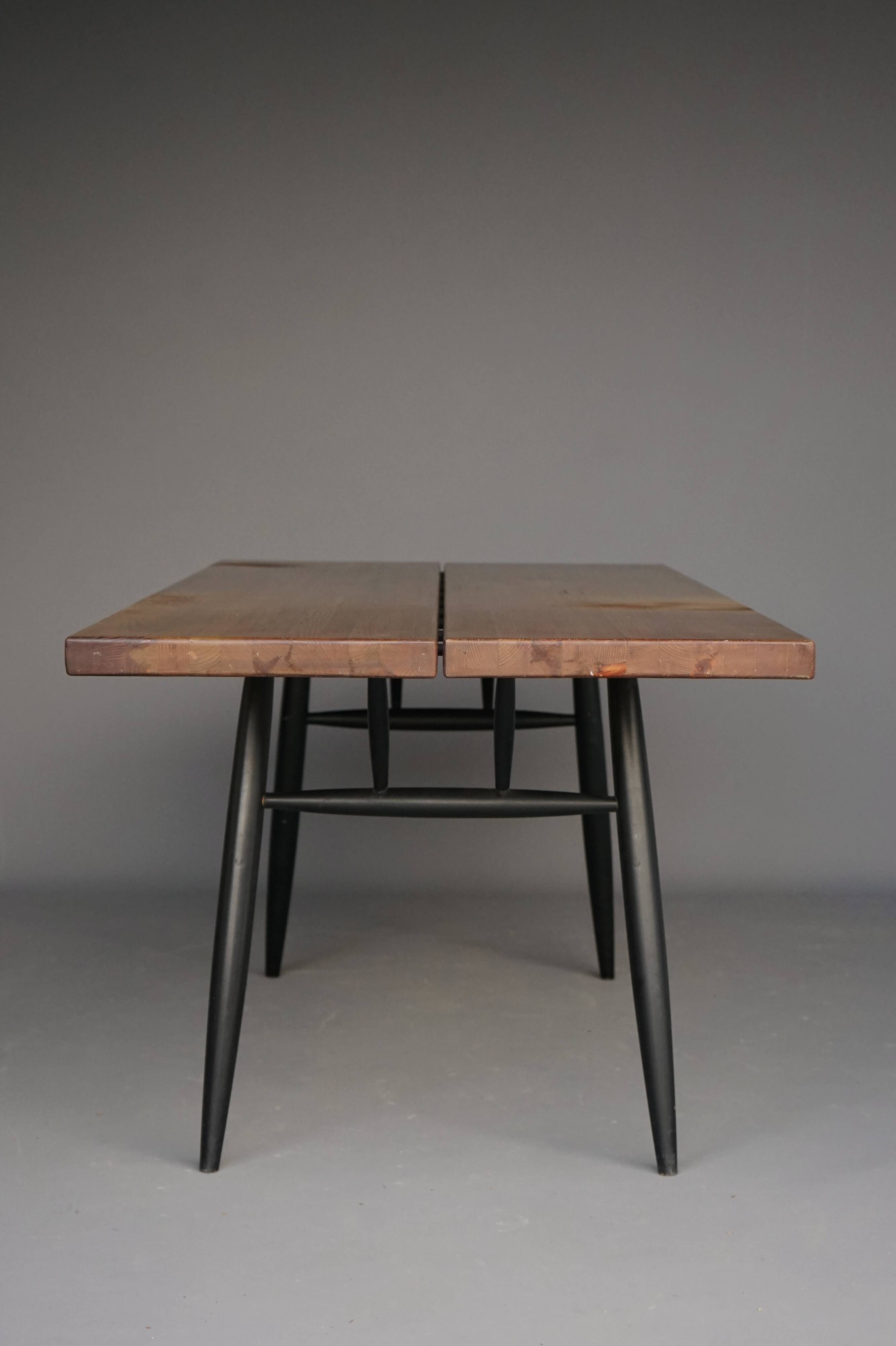 Mid-Century Large Pirkka Dining Table by Ilmari Tapiovaara for Laukaan Puu