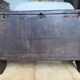 Rustic antique chest made of solid wood