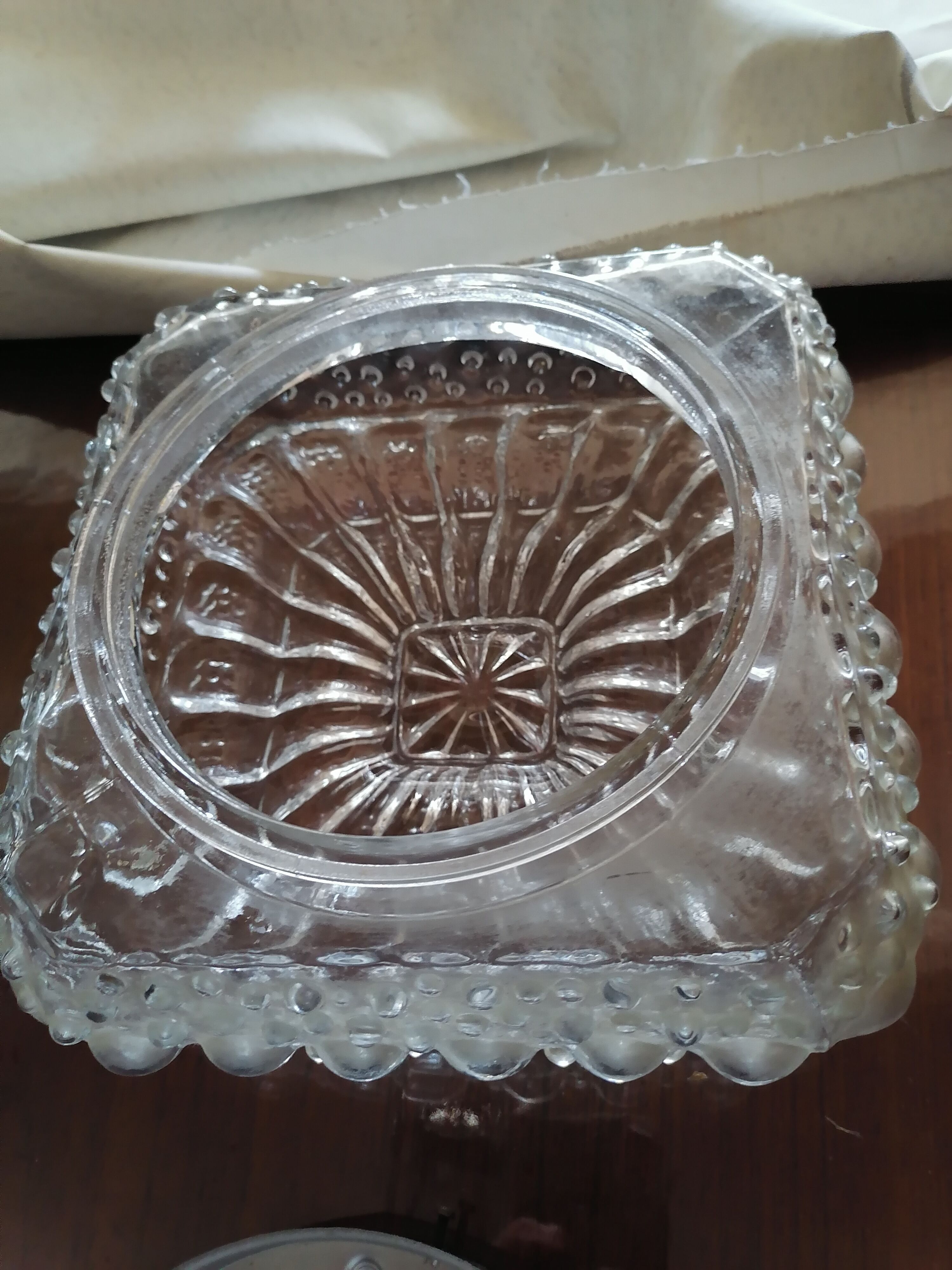 Set of 2 new bubble glass ceiling lamps 1960-1970