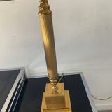 Pair of Empire style brass lamps