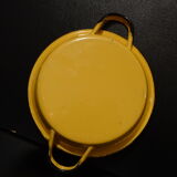 Yellow enamelled plate pan
