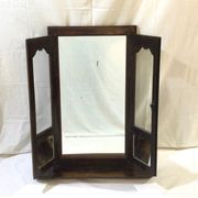 Miroir avec ses portes fleuries 90x111cm