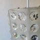 Vintage hexagonal cabochon pendant light – 70s