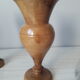 Turned wooden vase