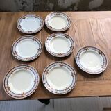 7 Creil Montereau plates