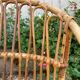 Set of 3 vintage rattan armchairs