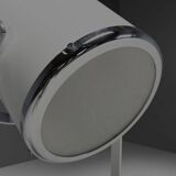 Rare metal and chrome floor lamp by Goffredo Reggiani, Italy, 1970s