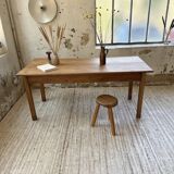 Table de ferme en cerisier