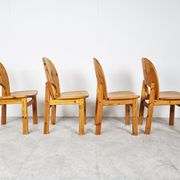 Rainer Daumiller pine wood dining chairs for Hirtshals Savvaerk  1980