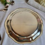 Plat de Service Rond en métal argenté Quist Alpacca