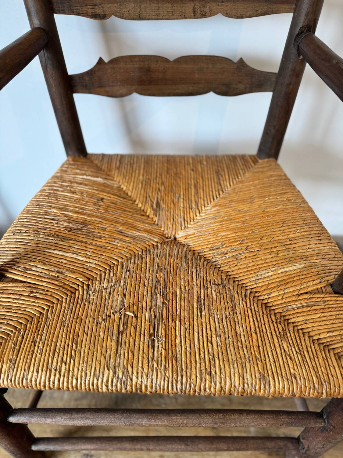 Antique 19th-century country armchair