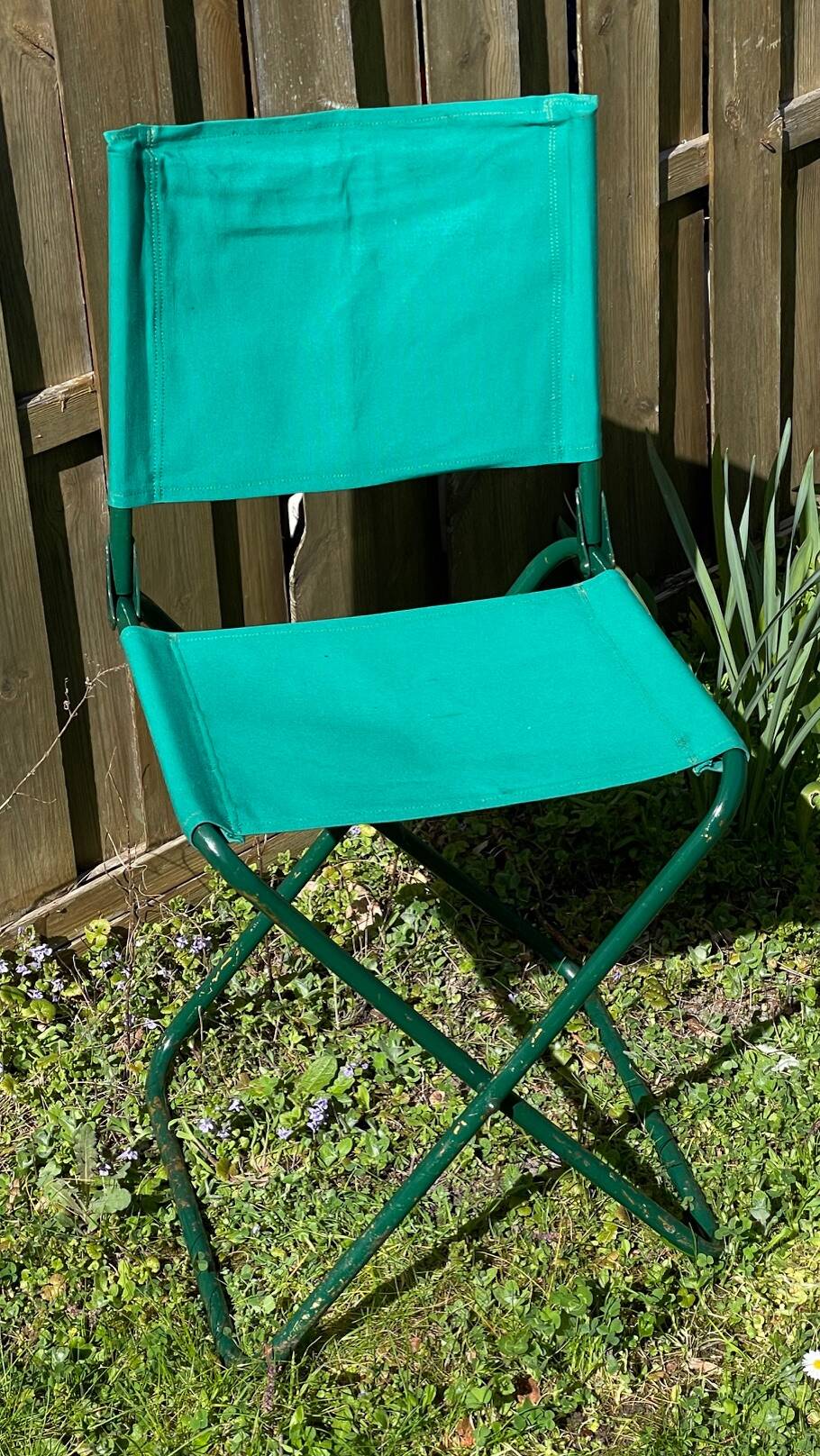 Vintage camping folding chair
