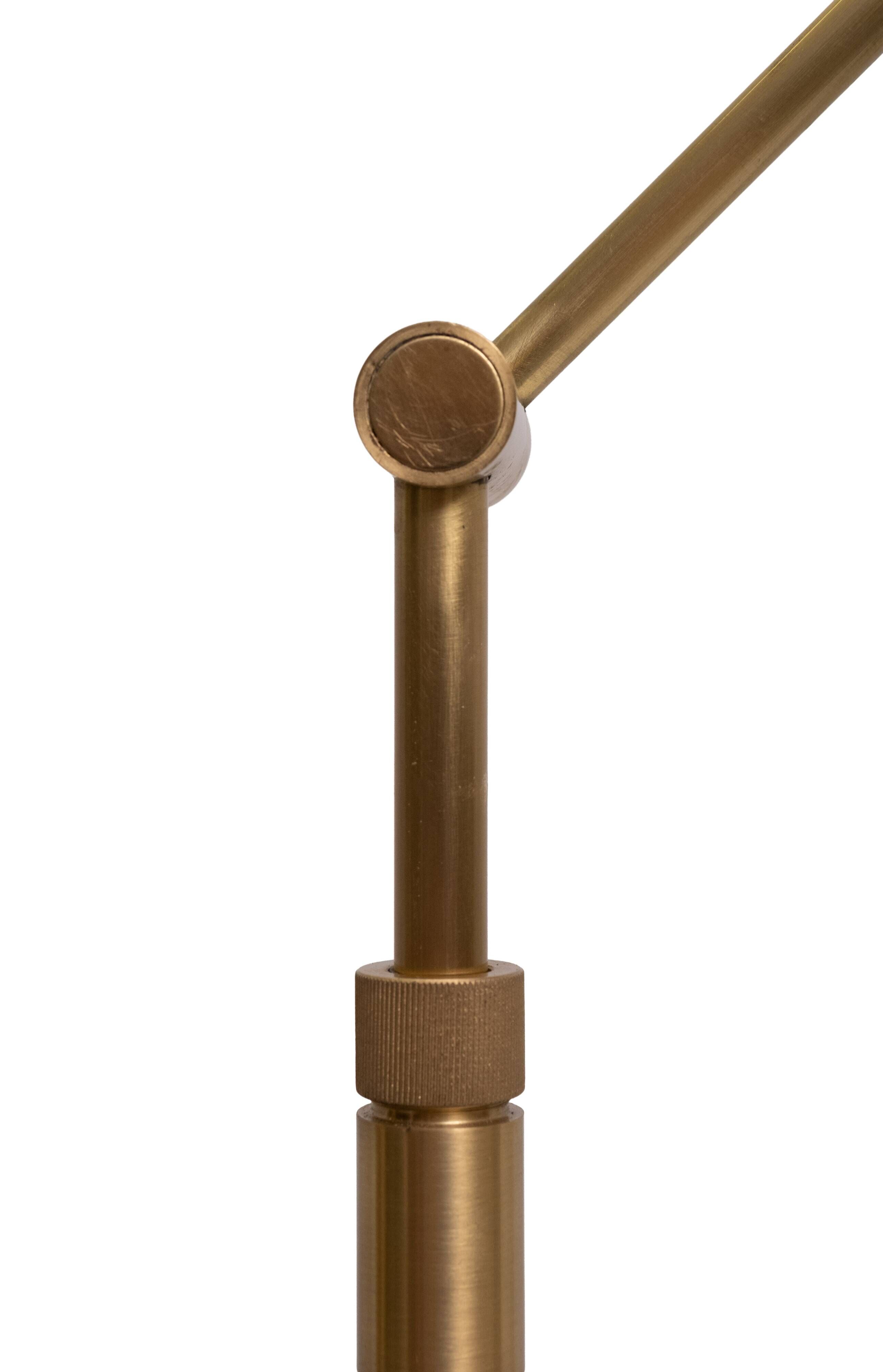 Stunning Ben Demmers Brass double l table lamp 1980s