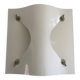 Simple wall light in opal glass with a square design, 1970s, Italy.
