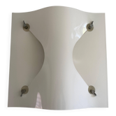 Simple wall light in opal glass with a square design, 1970s, Italy.