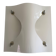 Simple wall light in opal glass with a square design, 1970s, Italy.