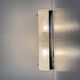Vintage ice glass wall lamp , 1970s