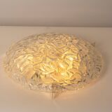 1 of 3 large Murano glass ceiling lights by Kaiser, Germany, 1960s.