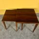 Danish mid - century rosewood nest of 2 tables, 1960s