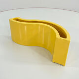 Italian vase in yellow ceramic, 1970