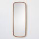 Miroir doré et rouge, années 1960