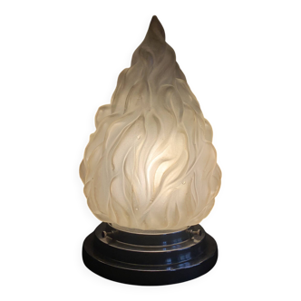 Lampe ou plafonnier grand globe flamme Art Deco, 1920
