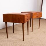 Pair of Danish teak bedside tables by PBJ Mobler 1960
