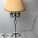 Tripod floor lamp in bronze Louis XV style