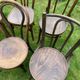 Set of 8 mismatched bistro chairs