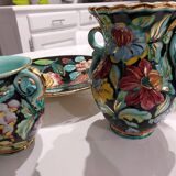 Set of 3 vases and ceramic cup Monaco Cerartvintage 1950